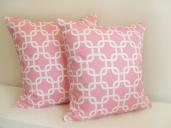 baby pink chain pillows!